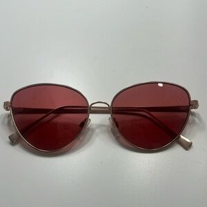 Red tinted sunglasses
